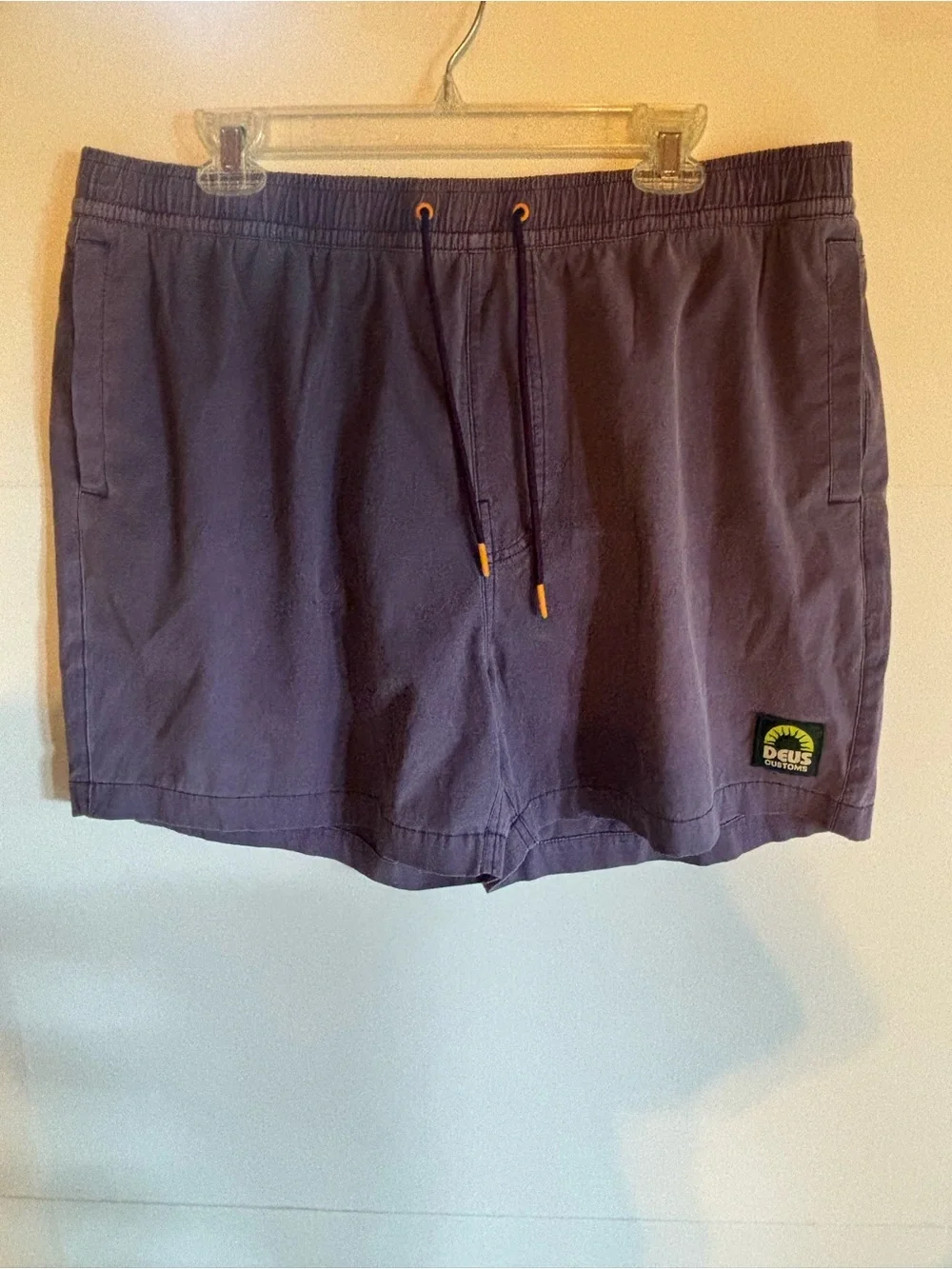 Deus Ex Machina Purple Swim Shorts with Drawstring